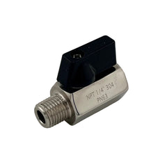 1/4 NPT M-F BALL VALVE BLACK KNOB
