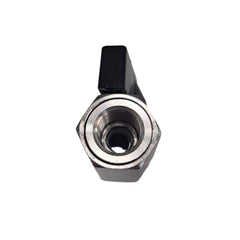 1/4" NPT Ball valve F-F black knob