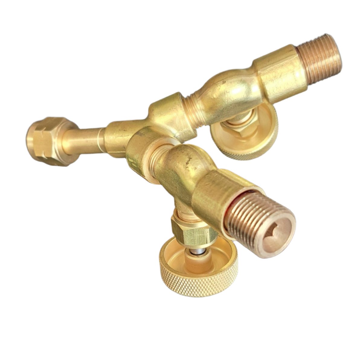 Tee with valves - LH