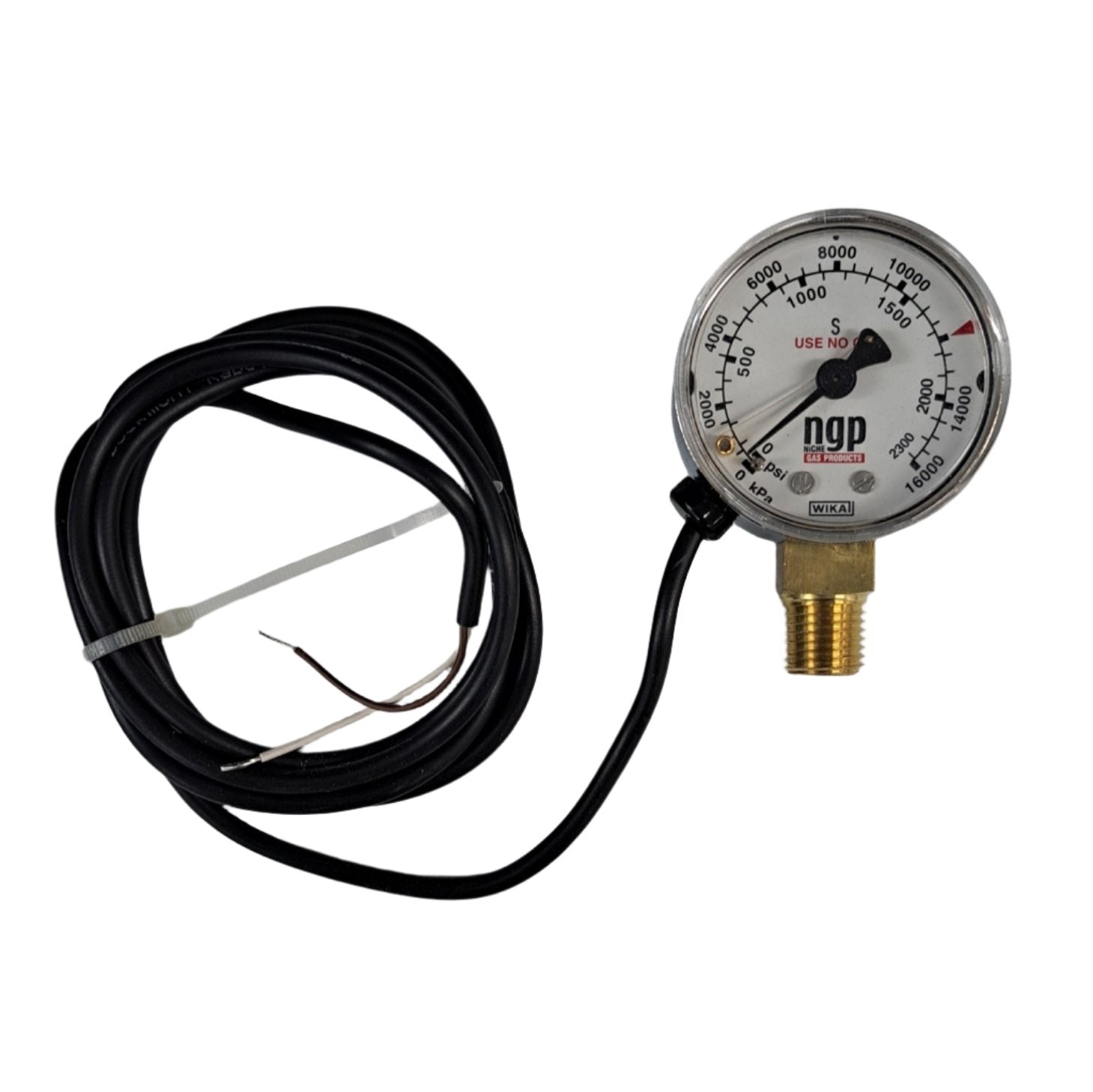 16,000 kPa (160 bar), set trigger 12 bar contact gauge