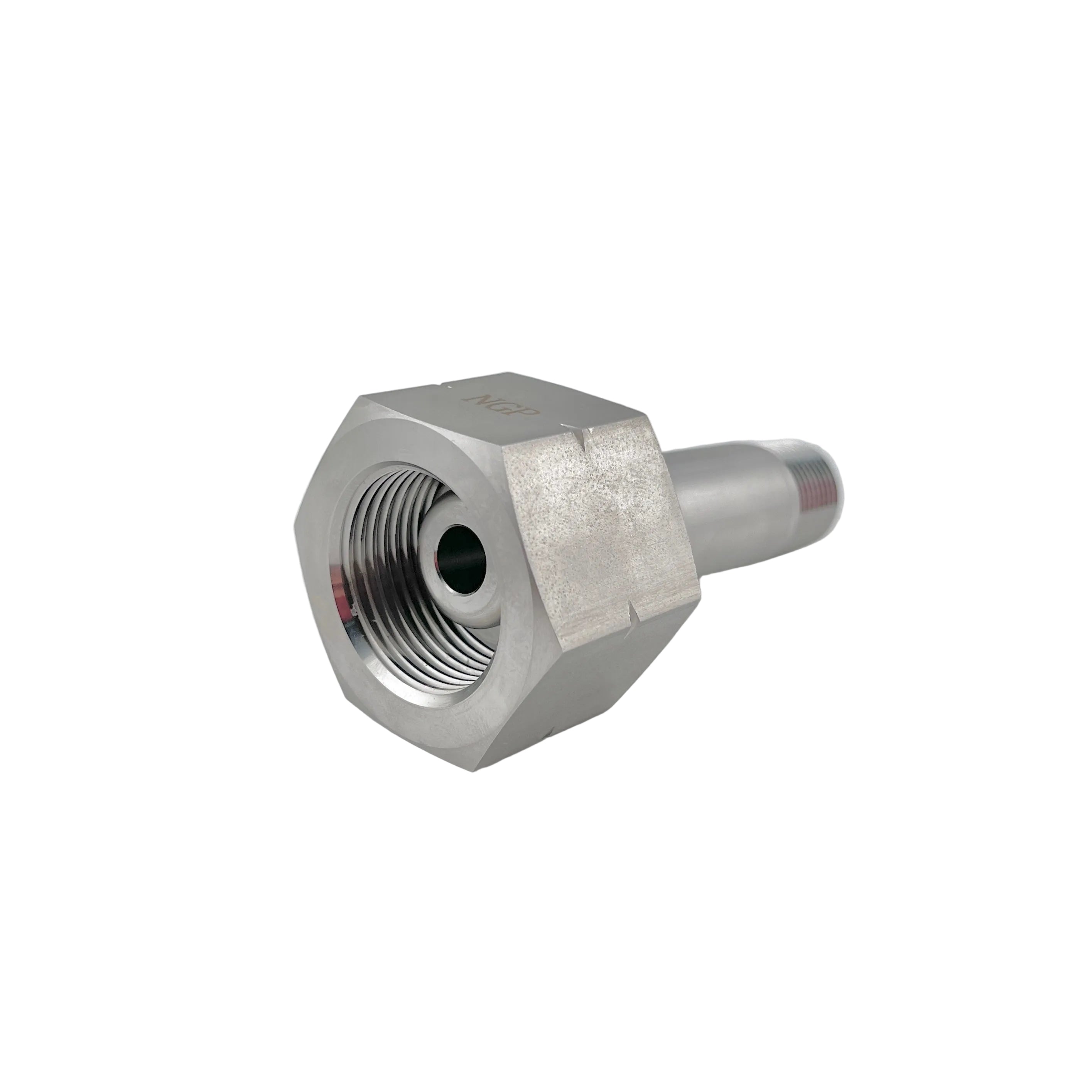 Hydrogen 1"-11 Nut LH, ½" NPT Stem Stainless Steel (CGA1350SS)