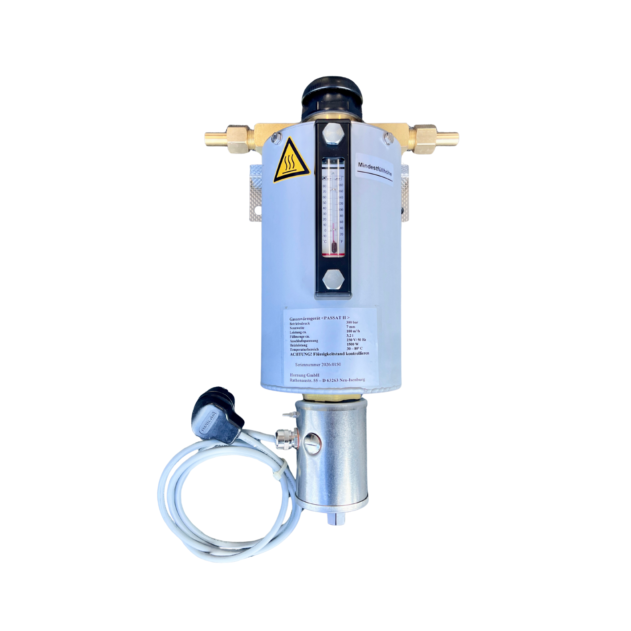 Pego Passat II 1500 watts. Gas heating to 420m³/hr