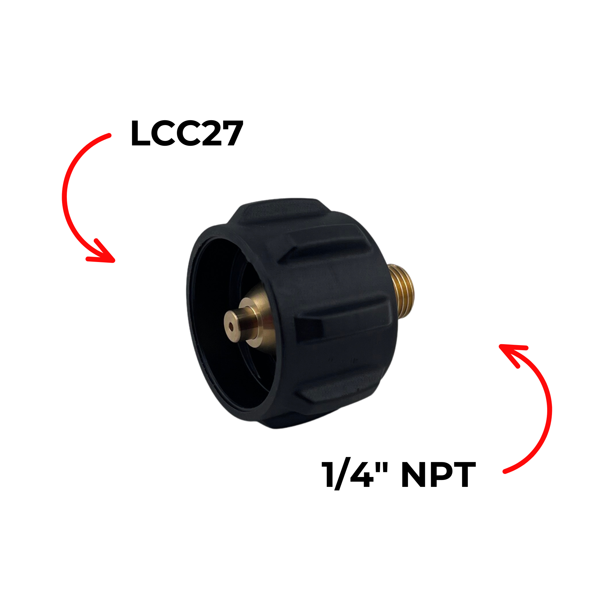 LCC27 Female Nut to ¼
