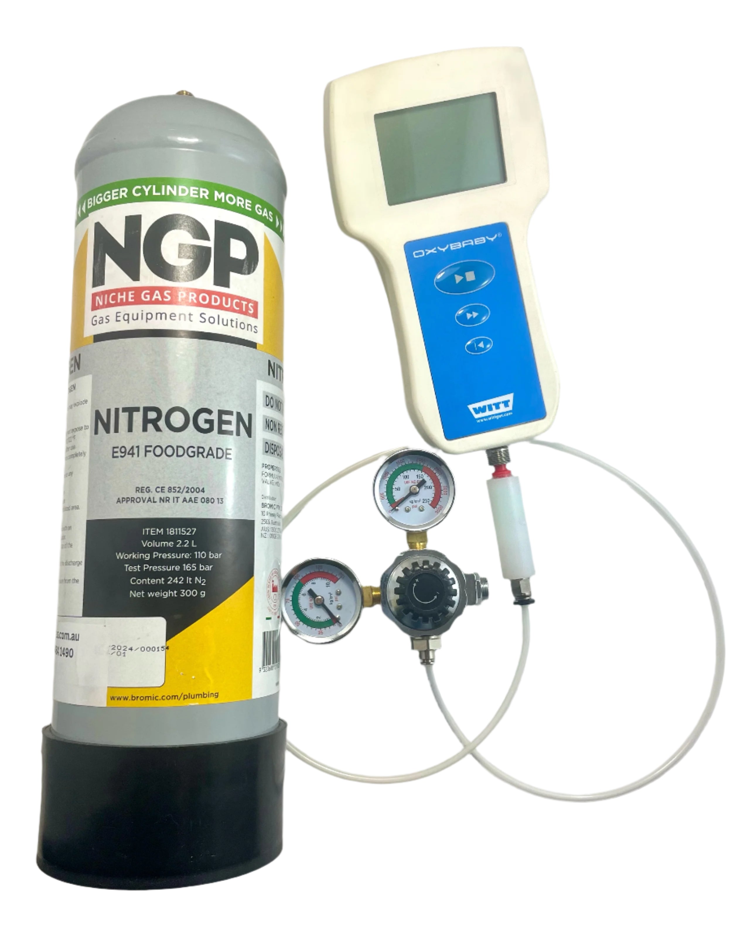 Calibration Kit - With Disposable Gas Cylinder (Nitrogen)