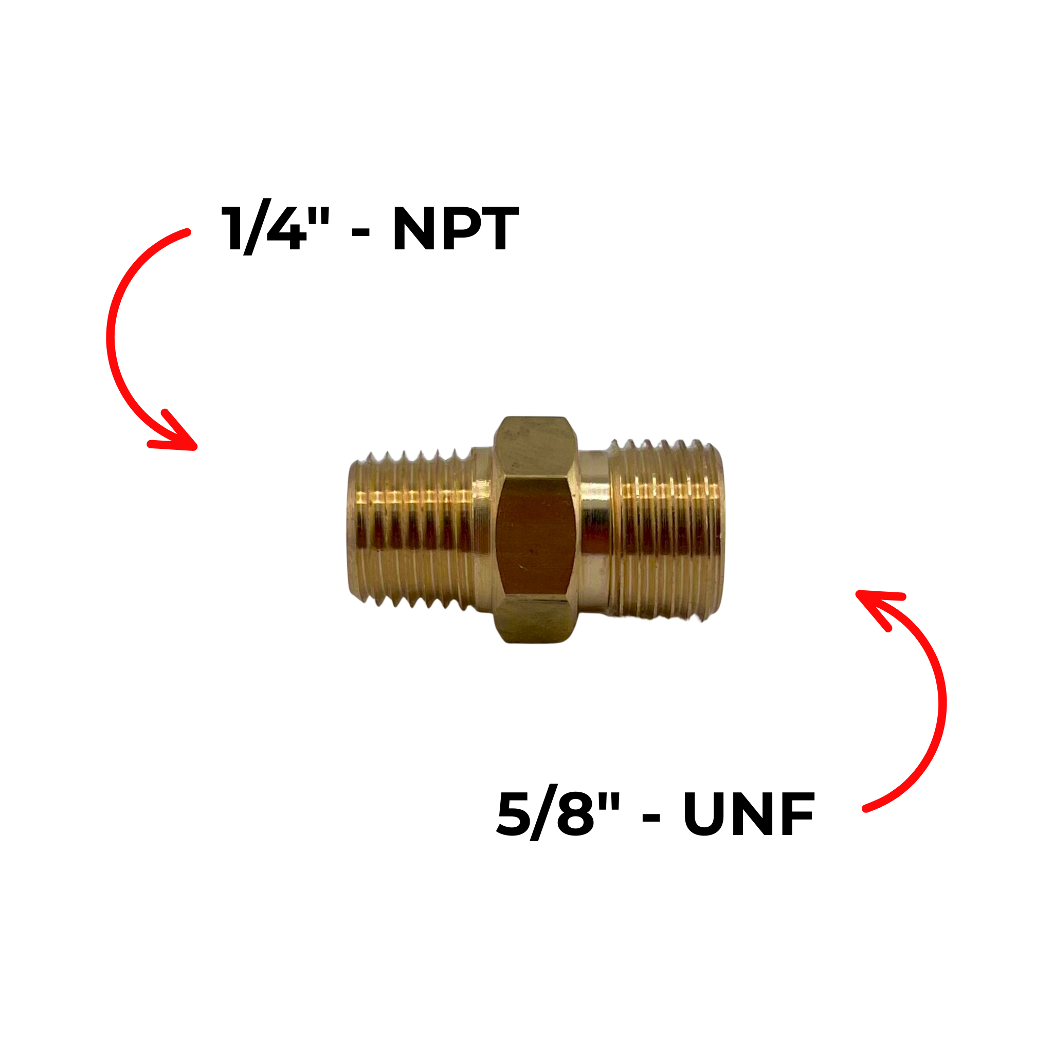 Outlet connector 5/8-18UNF RH