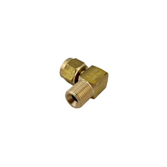 Right angle connector - Oxygen. 5/8"-18 nut to male