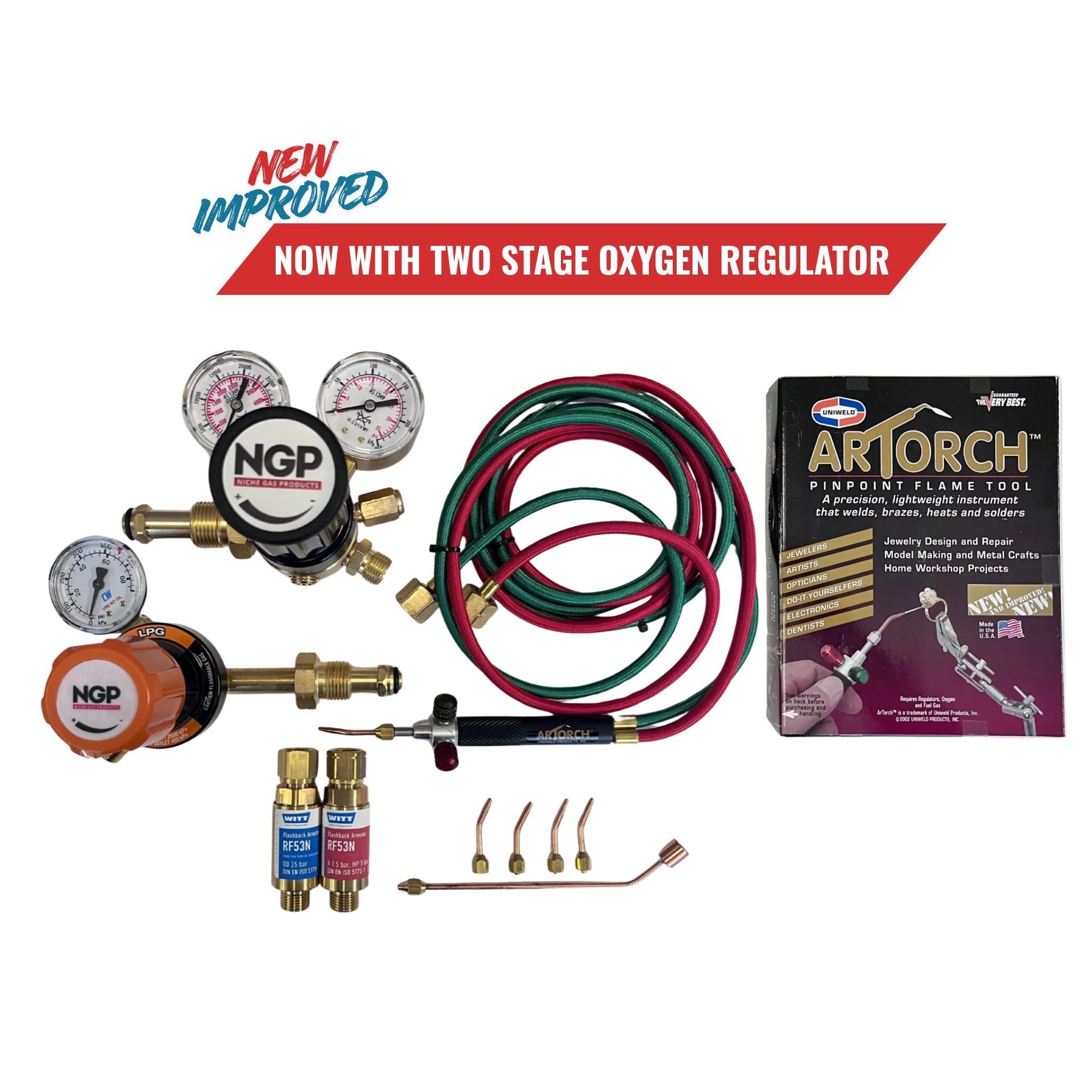 ARTorch™ Complete Kit, inc. Regulators, FBA's & Heating Tip