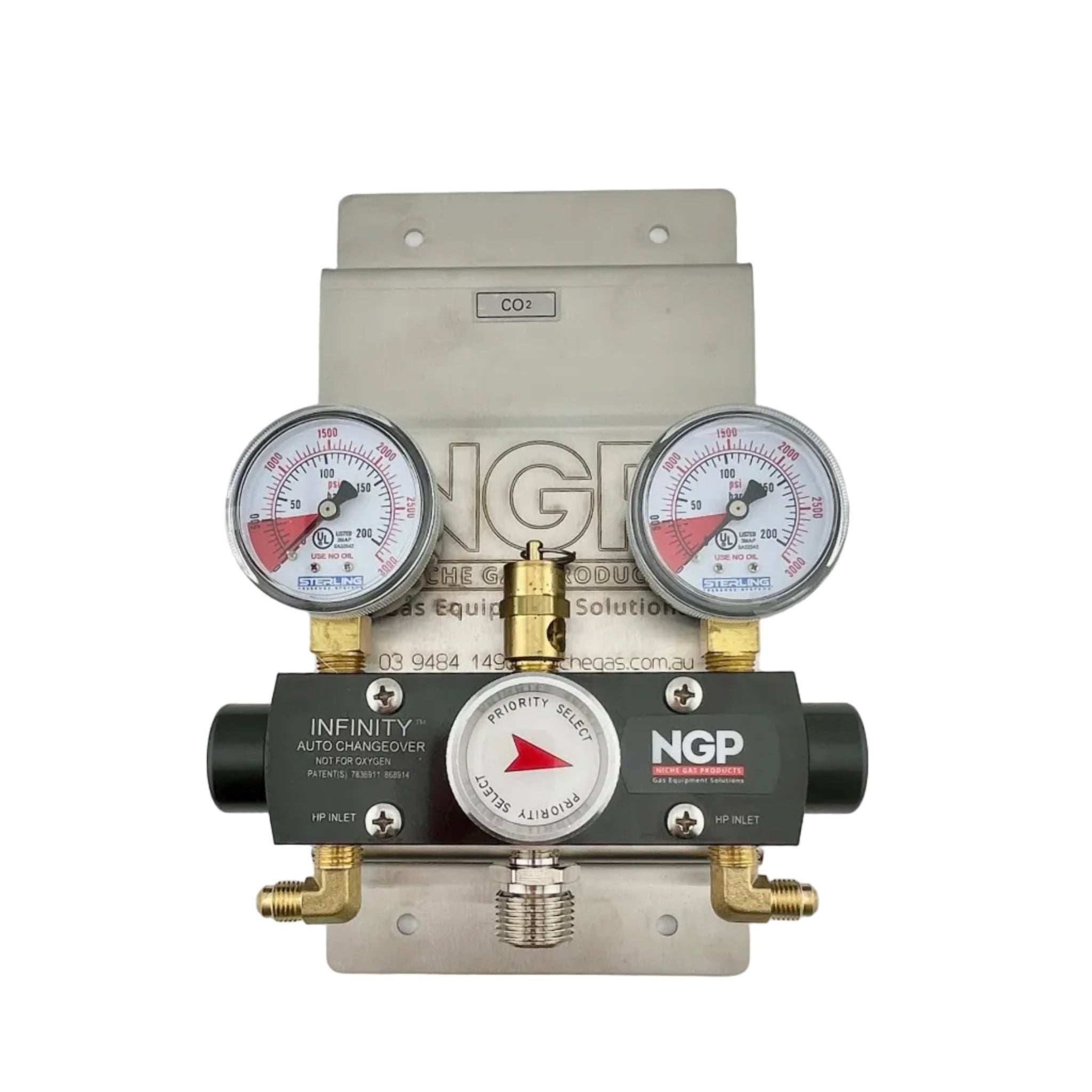CO₂ and Inert Auto Changeover Manifold