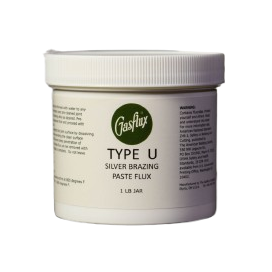 Gasflux, Type 'U', White, Low Temp Silver Brazing Paste, 454gm