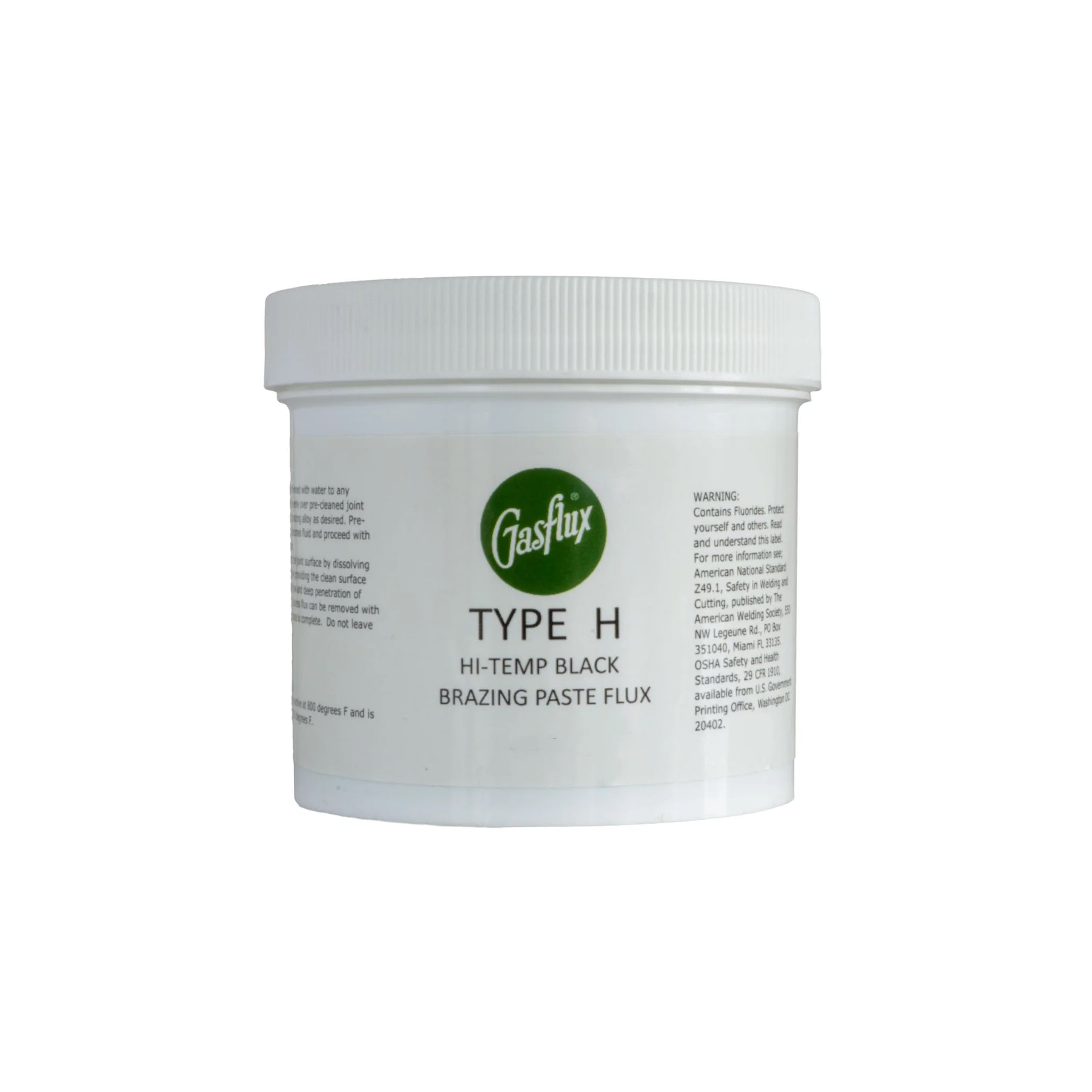 Gasflux, Type 'H', Black, High Temp Brazing Paste, 454gm