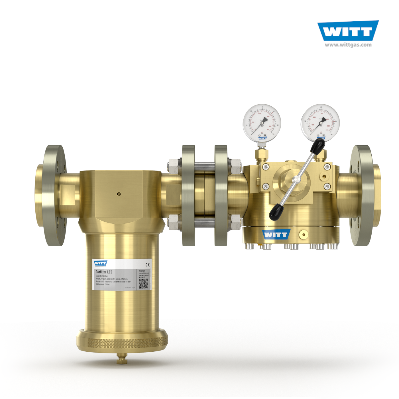 Gas Filter LE5: Pipeilne - 15µm, G2
