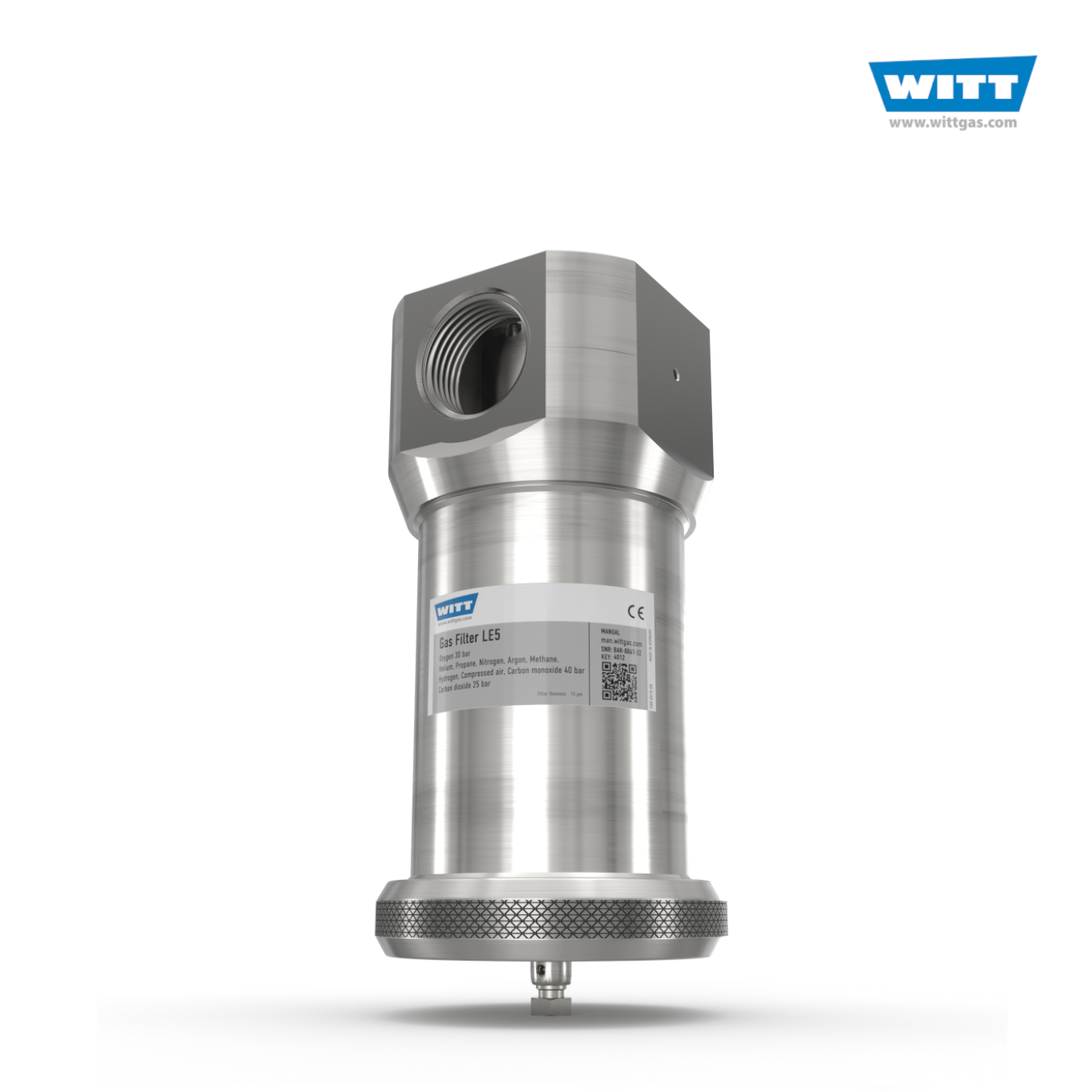 Gas Filter LE5: Pipeilne - 15µm, G2