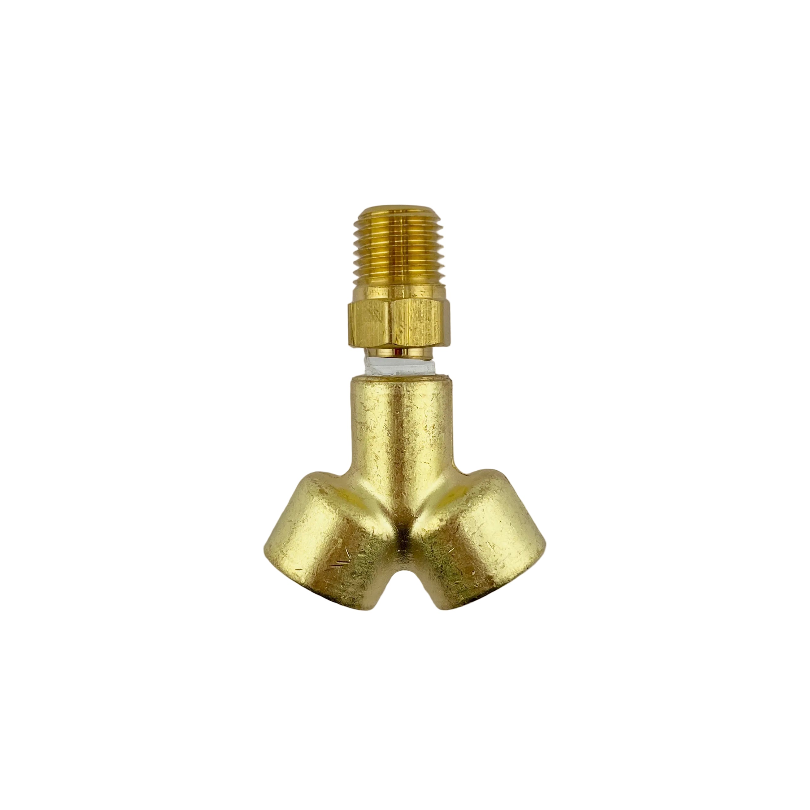 Y-Piece Connector – ¼″ NPT Male to 2 × ¼″ NPT Female. MWP: 3000psi