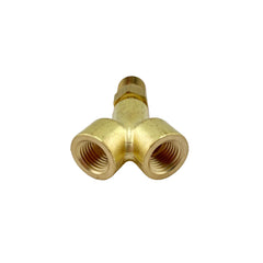 Y-Piece Connector – ¼″ NPT Male to 2 × ¼″ NPT Female. MWP: 3000psi