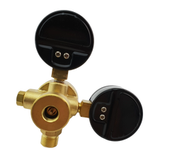 Regulator for O2 (M12) Disposable Tanks, 0-10bar, 5/8-18 RH outlet