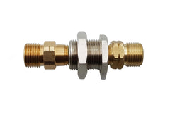 Bulkhead connector, 5/8"-18 LH (Fuel gases) male