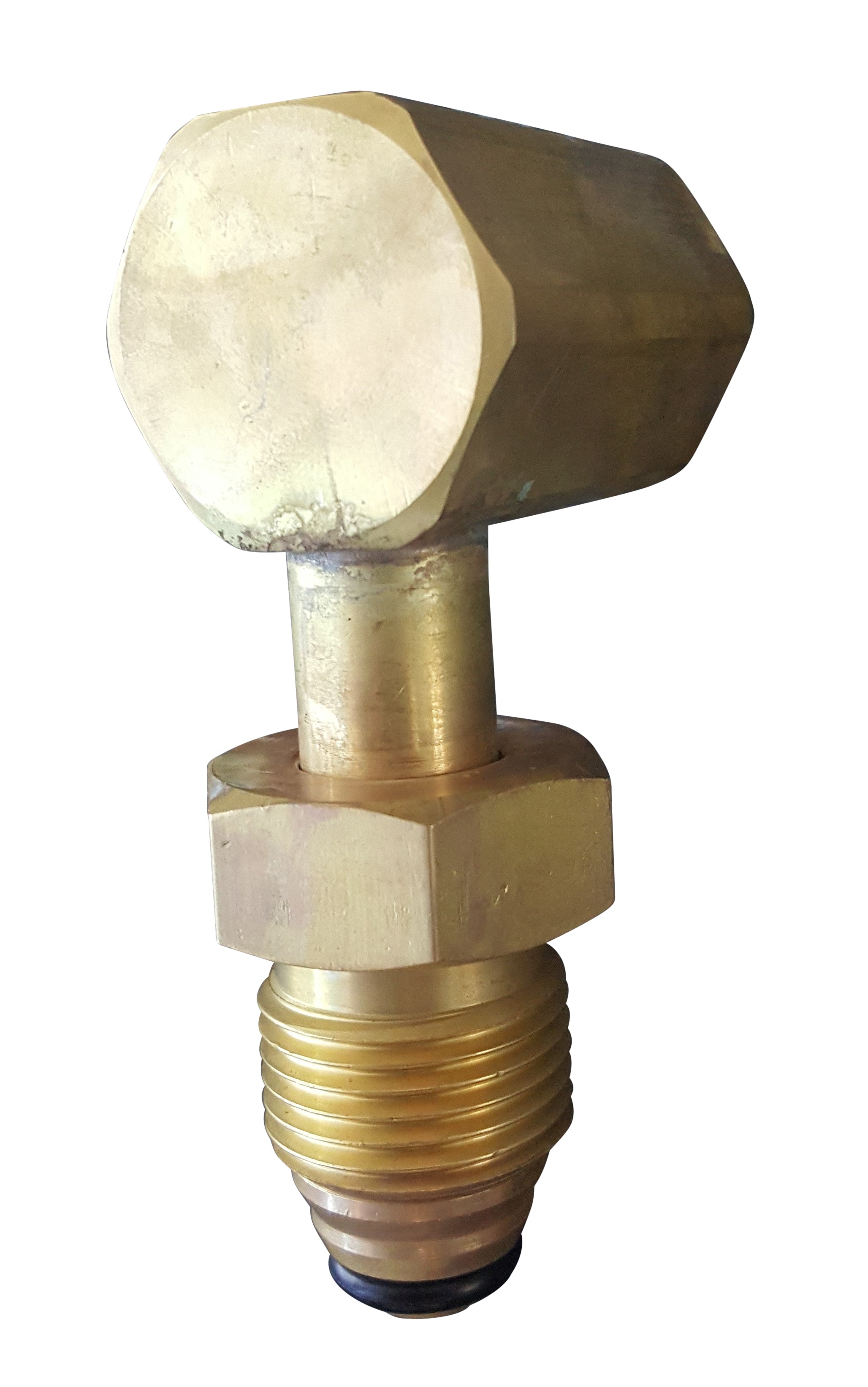 90˚ cylinder adaptor - (Type 10) Oxygen, Argon