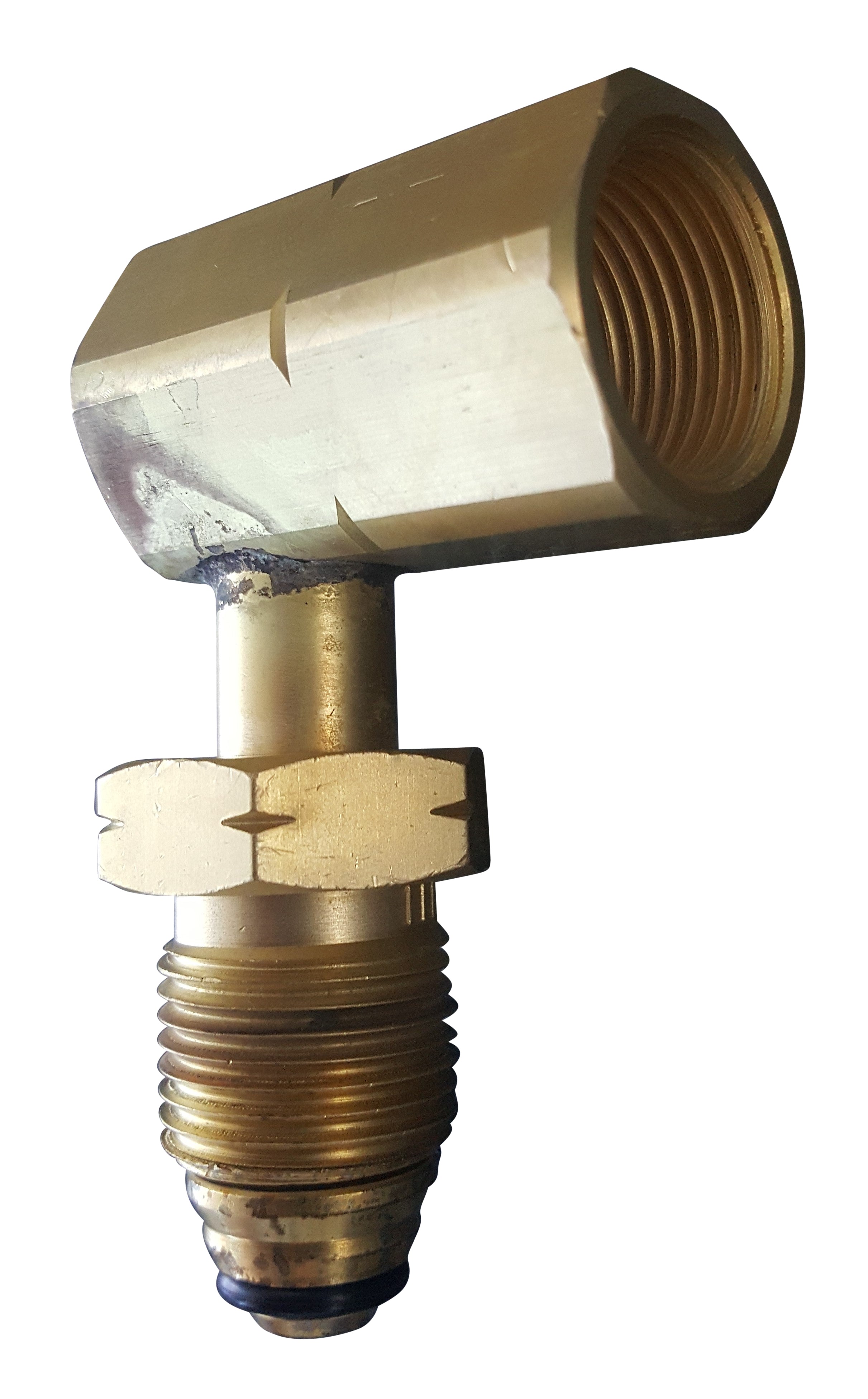 90˚ cylinder adaptor - (Type 20) Acetylene, Hydrogen (NGP6128)