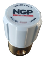 High pressure isolation on/off valve. 5.0 purity