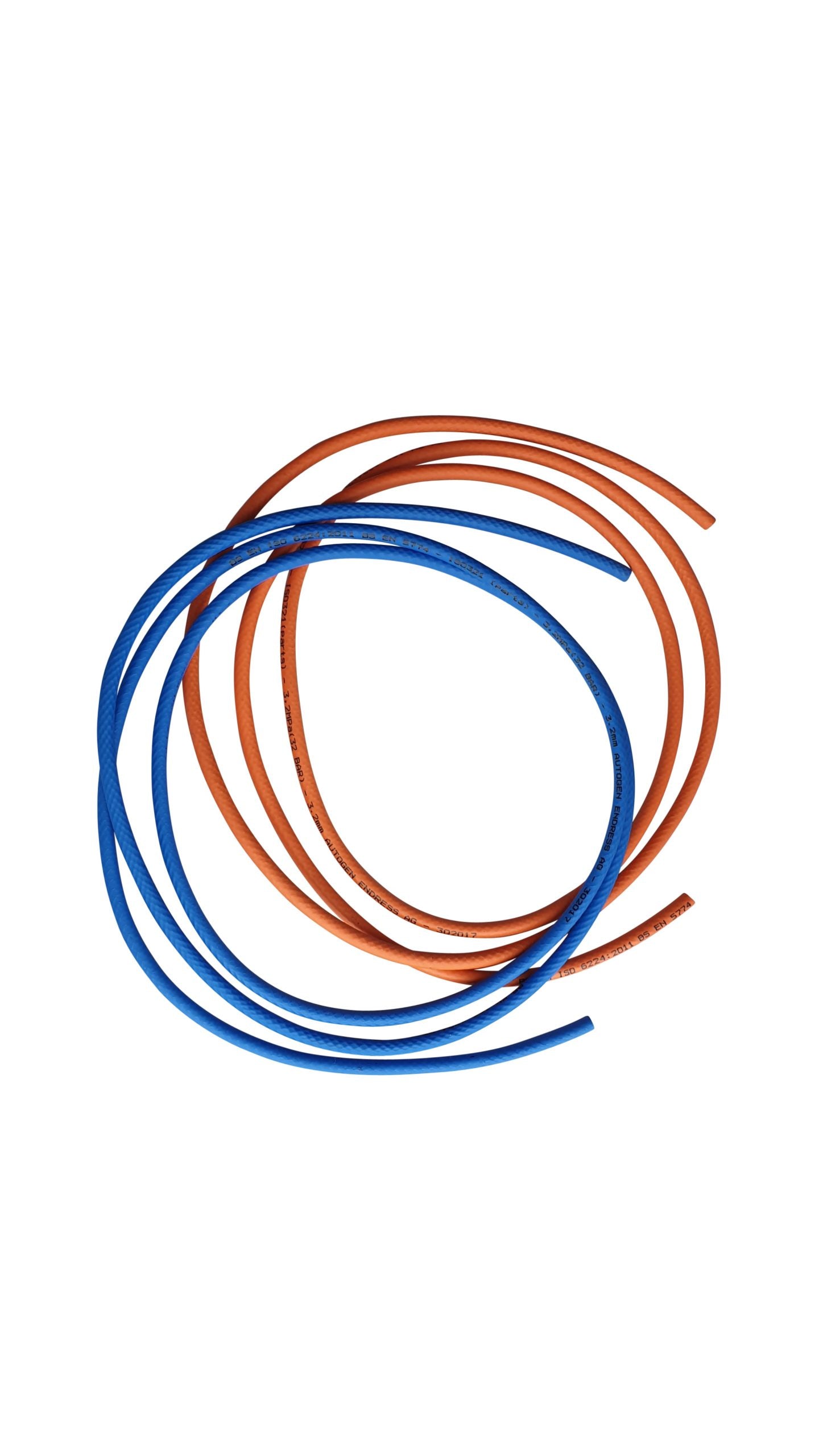 3.2mm ID rubber welding hose - twin