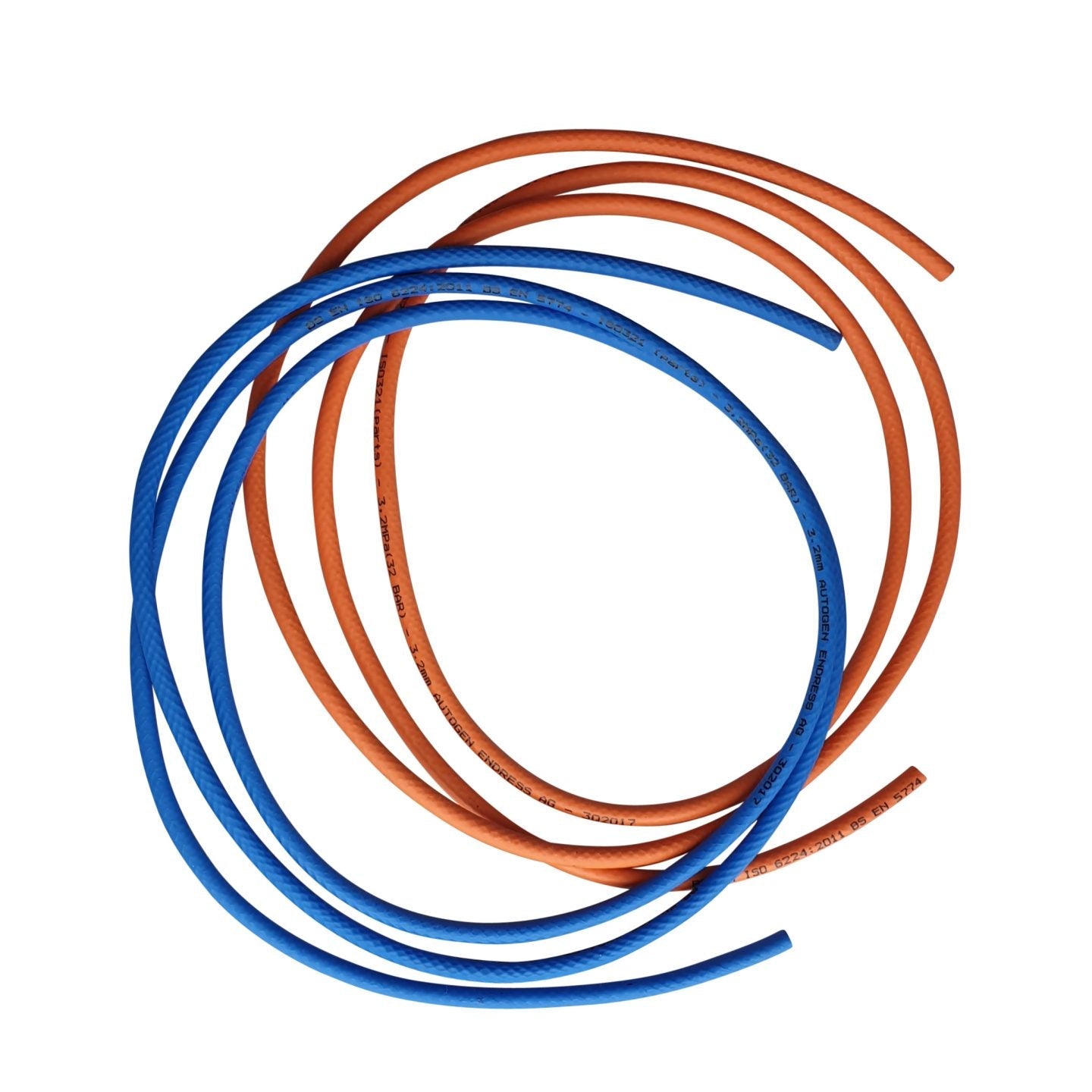 3.2mm ID rubber welding hose - twin