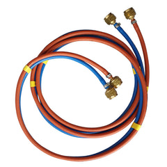 Super lightweight, twin 2 metre welding hose set (3.2mm ID)