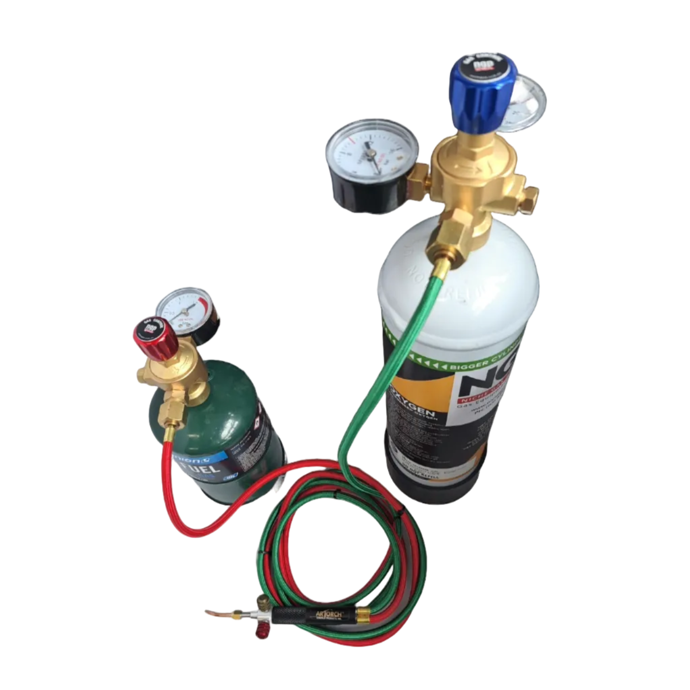 ARTorch™ Kit with torch, tip & regulators for disposable cylinders M12 Oxygen