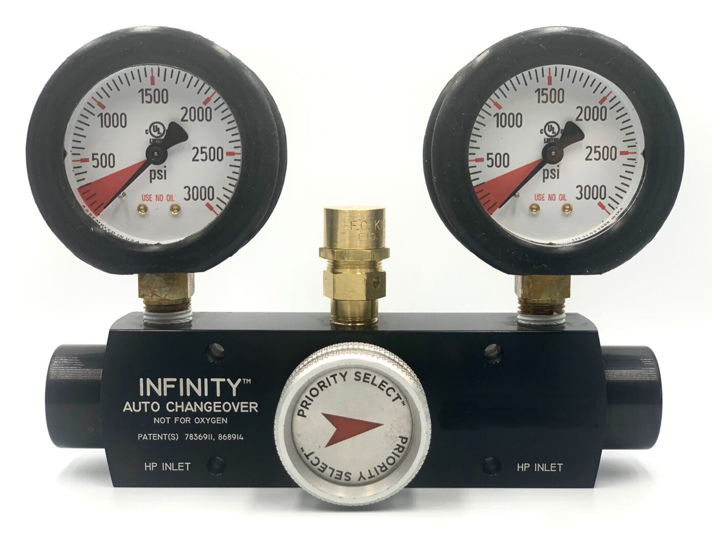 CO2 and Inert Auto changeover manifold
