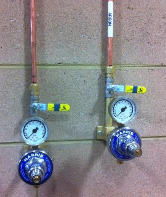 847 Pipeline assembly & regulator - Argon/Argon mix