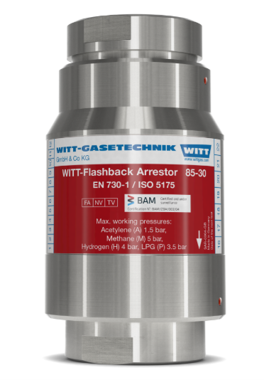 Flashback Arrestor RF85-30N/H-ES. 11Bar H2