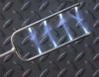 Tuning fork brazing tip. Oxy/Fuel, 8 flames. For Harris 196 torch