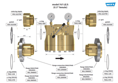 767LE/S, G3", 3" NPT, Flange DN80, DN100