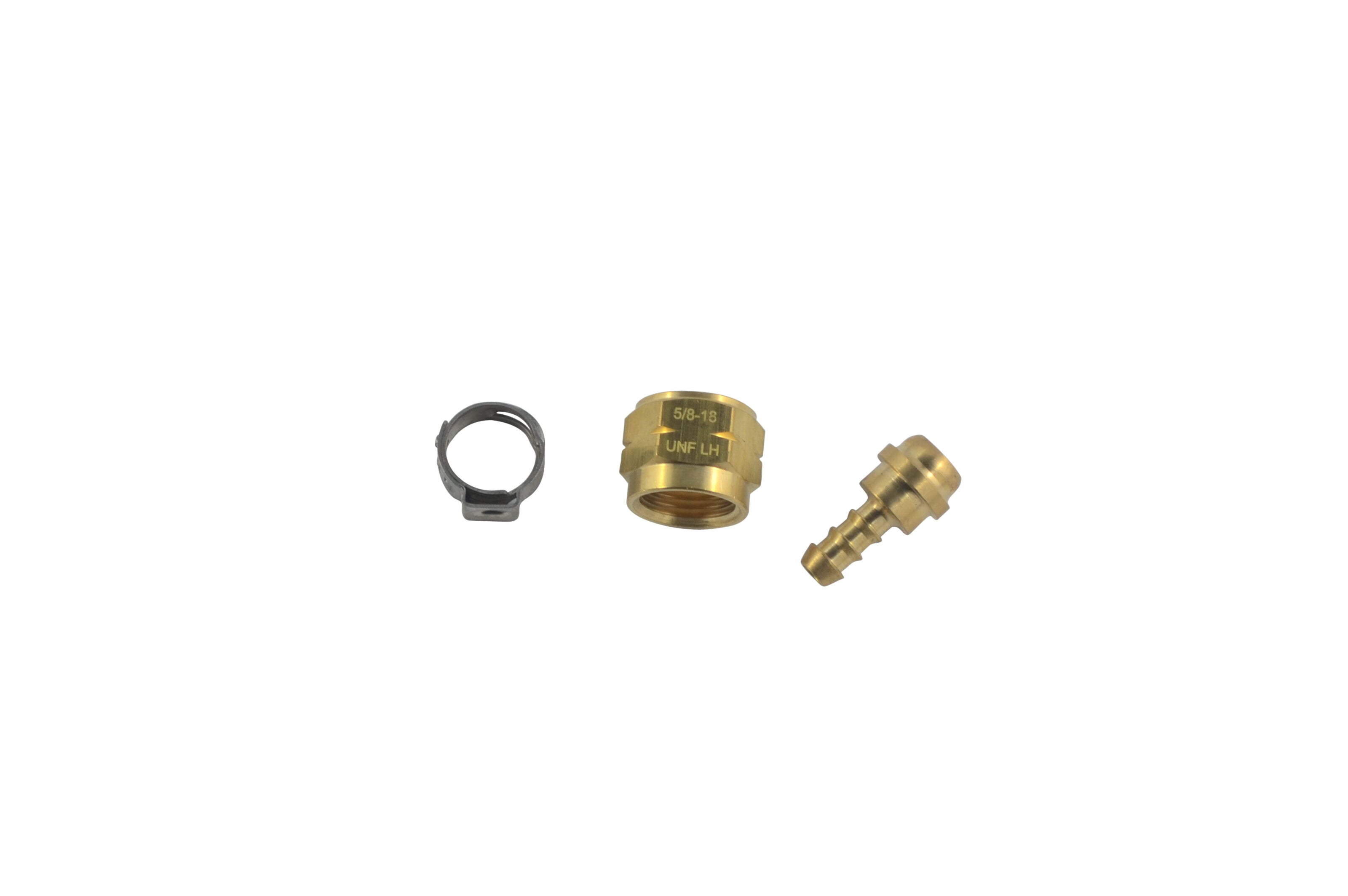 Hose kit, 5/8-18 LH. Nut, 5mm nipple, ferrule