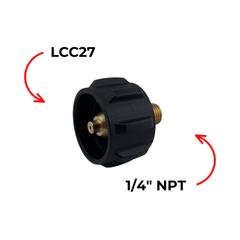 LCC27 Female Nut to ¼" NPT Male