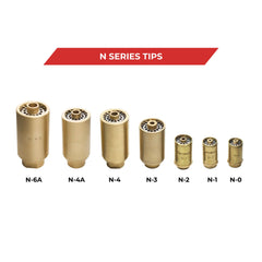 N Series heating tip: N-0 Tip, Ø.625 with Ø.065 Center Hole