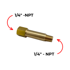 Extension 1/4" NPT Female to 1/4" NPT Male 76mm OAL