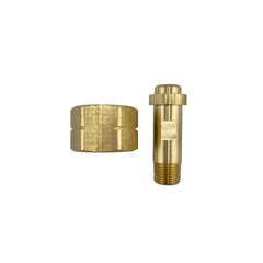 Hydrogen 1"-11 Nut LH, ½" NPT Stem Kit Brass (CGA1350)