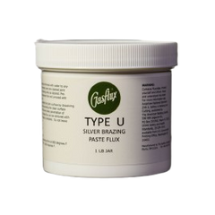 Gasflux, Type 'U', White, Low Temp Silver Brazing Paste, 454gm