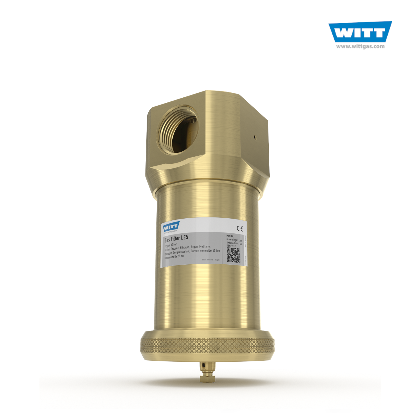 Gas Filter LE5: Pipeilne - 15µm, G2