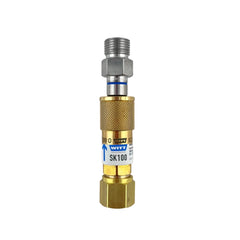 WITT quick coupler set SK100 - Regulator Mount Oxygen/Air, 5/8″-18 RH nut to 5/8″-18 RH male
