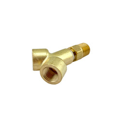 Y-Piece Connector – ¼″ NPT Male to 2 × ¼″ NPT Female. MWP: 3000psi