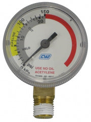 0-150 kPa, 0-22 psi Acetylene