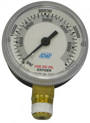 0-40,000 kPa, 0-6,000 psi Oxygen
