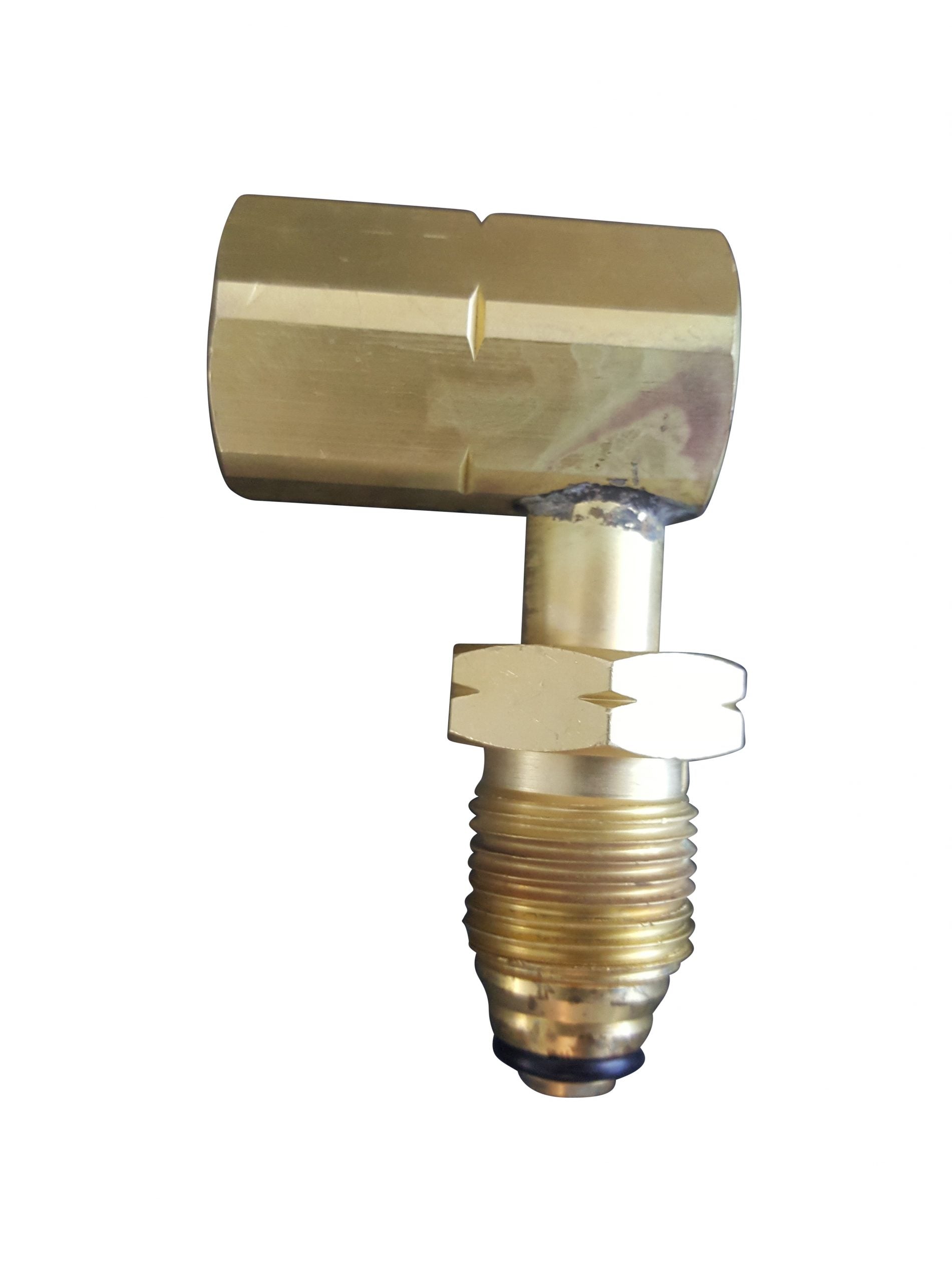 90˚ cylinder adaptor - (Type 20) Acetylene, Hydrogen (NGP6128)