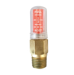Spring loaded contents indicator - Acetylene