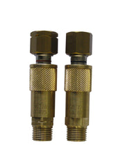 Witt quick coupler set -  OXYGEN, Body & probe, 5/8-18 RH. Torch mounted (NGP3595)