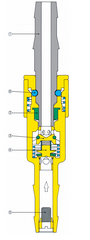 WITT E460SKU 5/8-18 LH Quick-connect Standard Flow