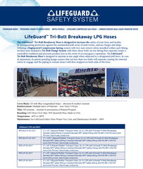 Tri-Bolt Breakaway LPG Hoses