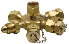 7 port hex Manifold Block  [MB-7]