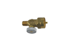 CGA600 connector with control valve to 1/4" NPT